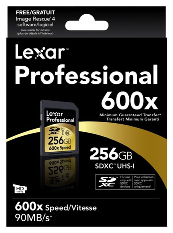 Lexar Pro SDXC 600x UHS-I 256GB per la fotografia naturalistica